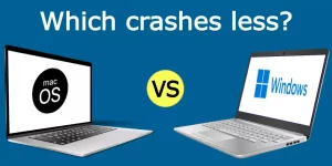 mac crashes less often than Windows