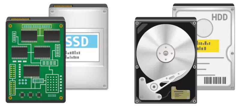 Storage units, SSD and HDD